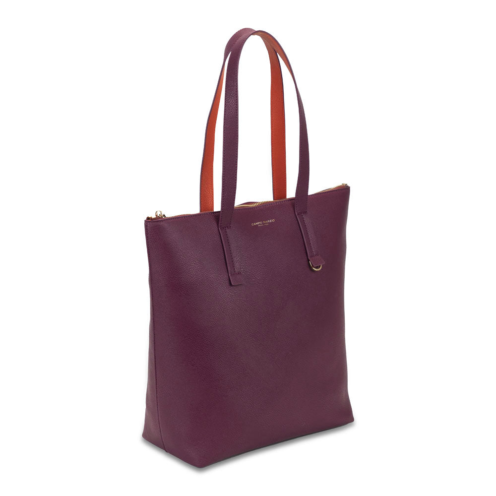CAMERON VERTICAL BAG 13 PLUM - TANGERINE TANGO
