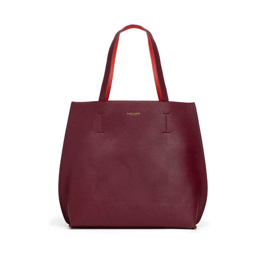 Double Tote Bag - The Iconic Bag - Ruby Wine