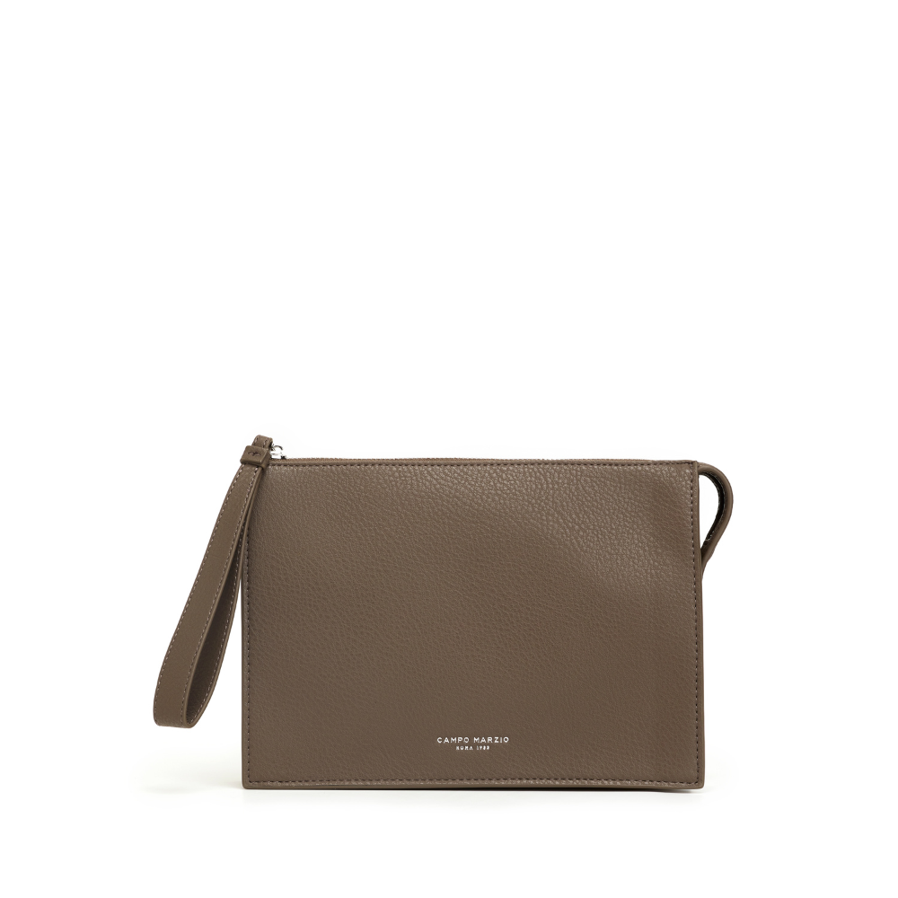 Pochette With Handle Dublino Taupe
