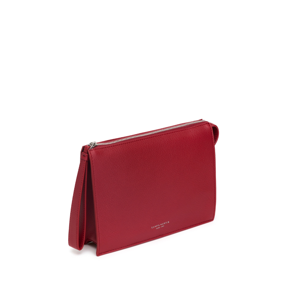 Pochette With Handle Dublino Flame Scarlet