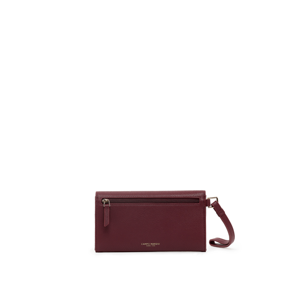 Flap Wallet With Removable Wristlet Ellen Ruby Wine