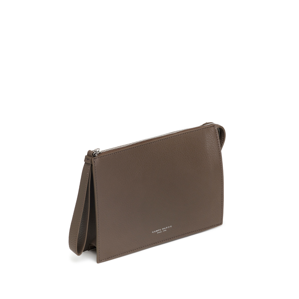 Pochette With Handle Dublino Taupe