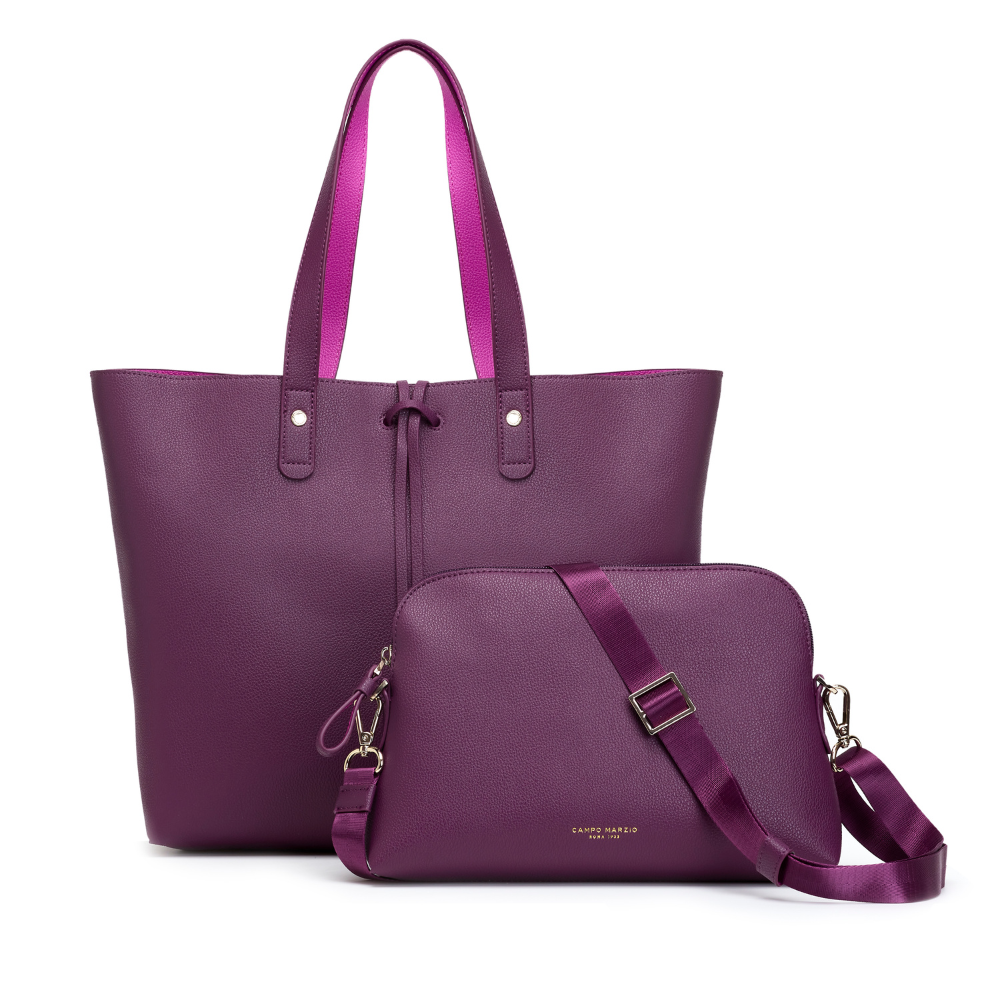 Shopping Bag With Inner Bag Danielle Plum
