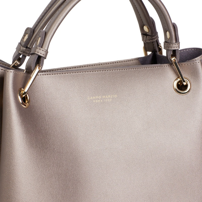 Handbag With Inner Bag -Graphite Grey