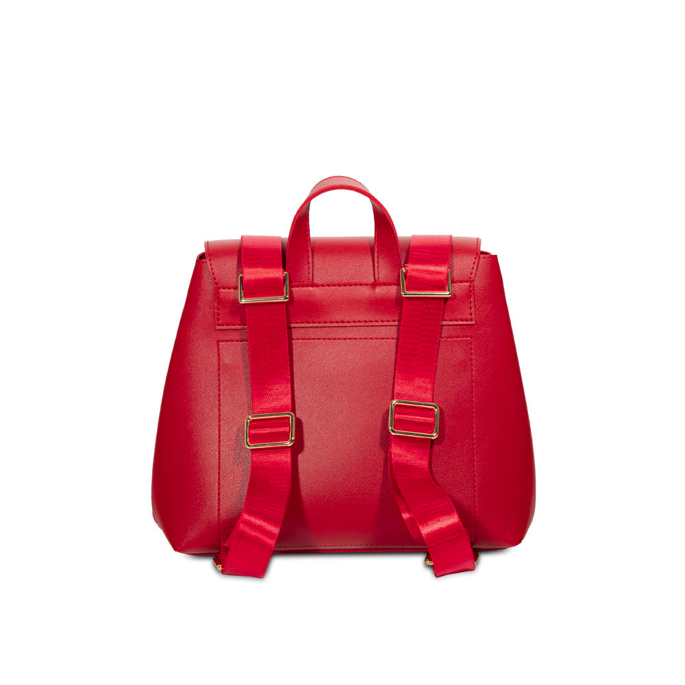 Bag Convertible In Backpack-Cherry Red