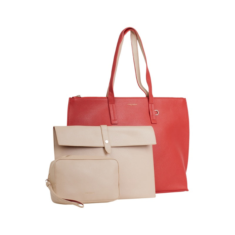Tote Bag with Accessories (3 in 1) - Beige