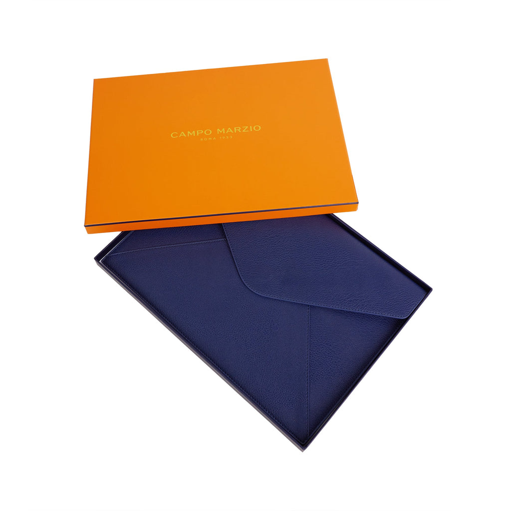 A4 Document Holder Envelope Luxury Collection - Fedor - Ocean Blue