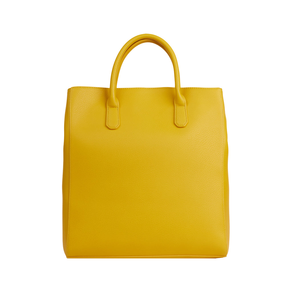 Double Handle Business Document and Laptop Bag - Canary Yellow