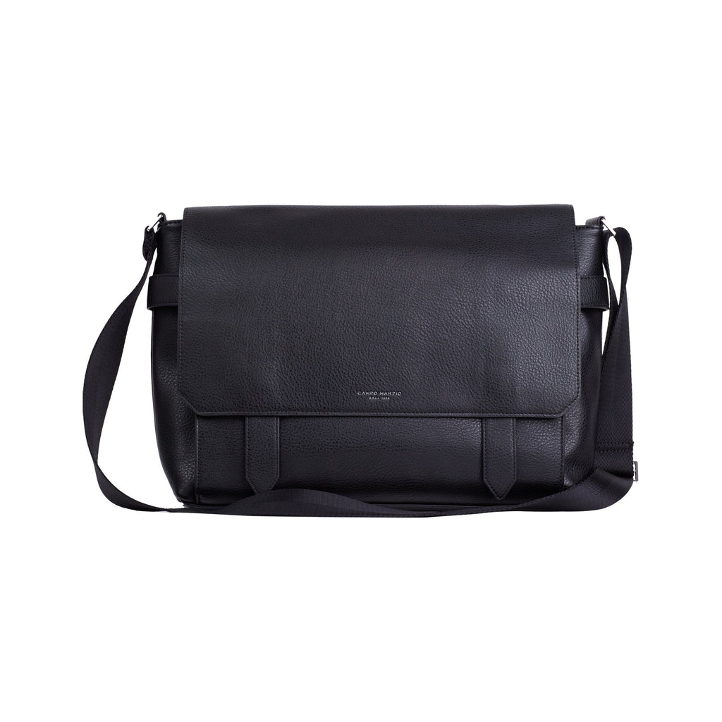 Travel Bag for Laptop With Crossbody Strap Magnetic Closure - Black