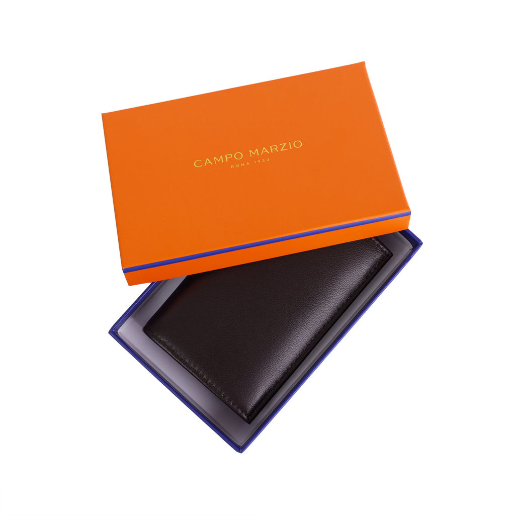 Double Business Card And Credit Card Holder - Brown