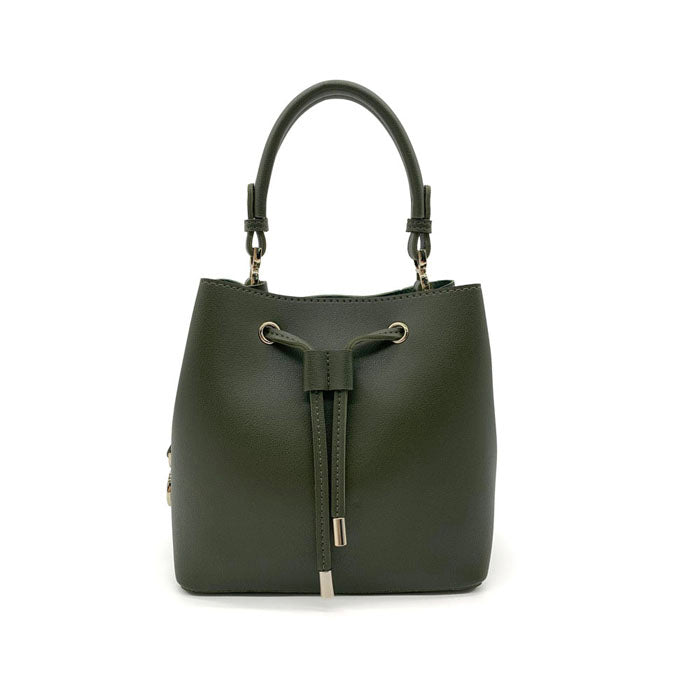 NATALIA CHIC BUCKET BAG OLIVE GREEN
