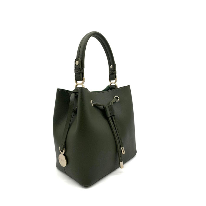 NATALIA CHIC BUCKET BAG OLIVE GREEN