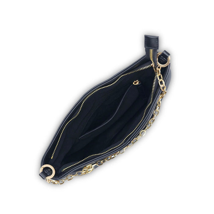 RACE CLUTCH BAG BLACK