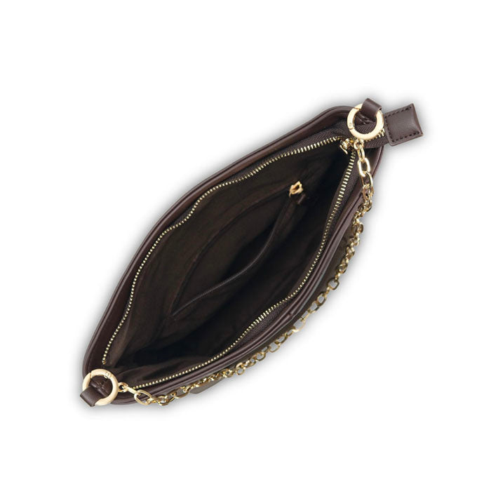 RACE CLUTCH BAG BROWN