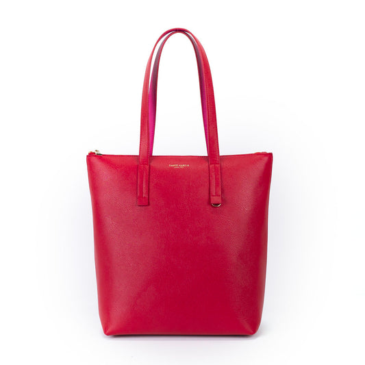 Cameron Vertical Bag 13" Cherry Red- Fuchshia
