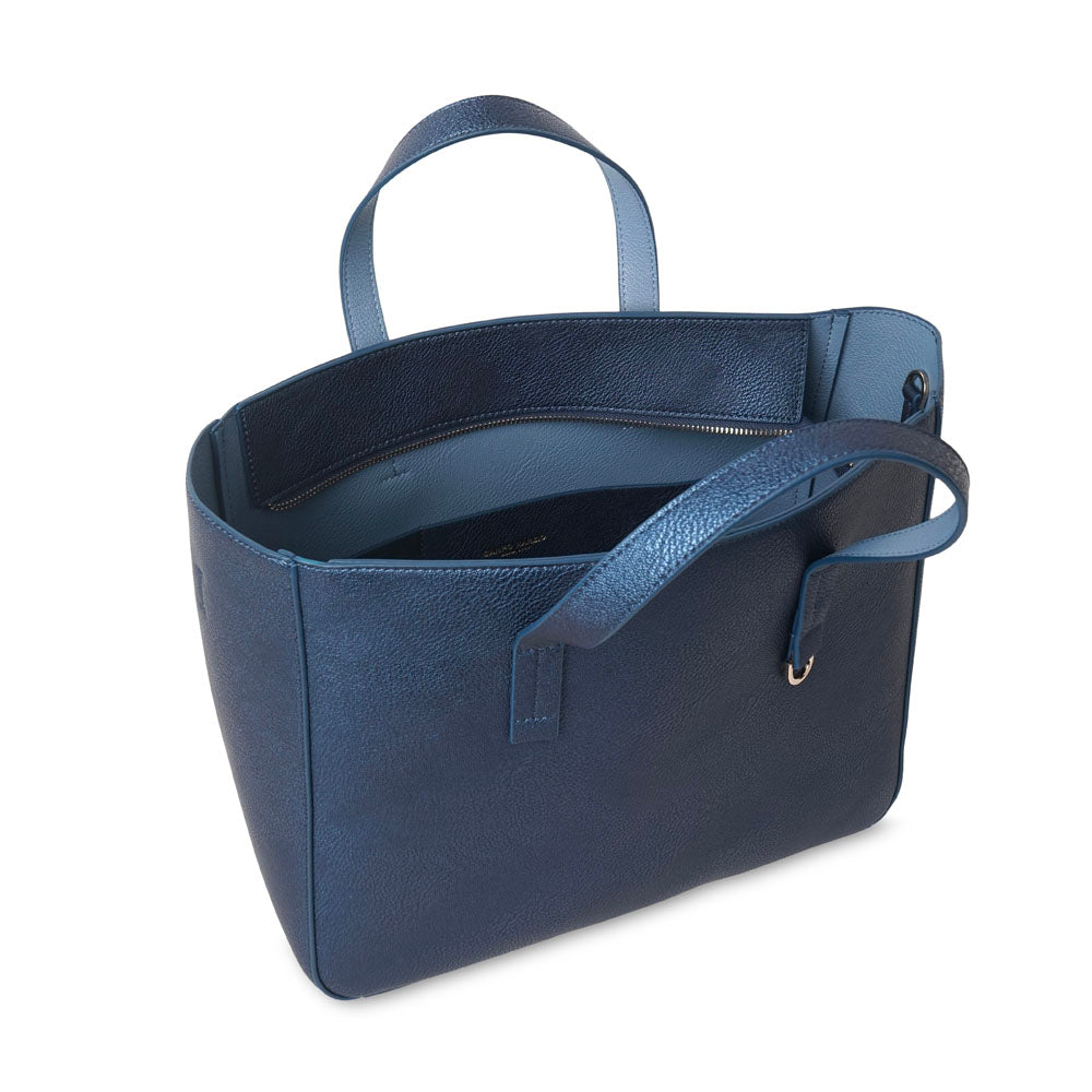 Ashley Handbag Metallic Blue