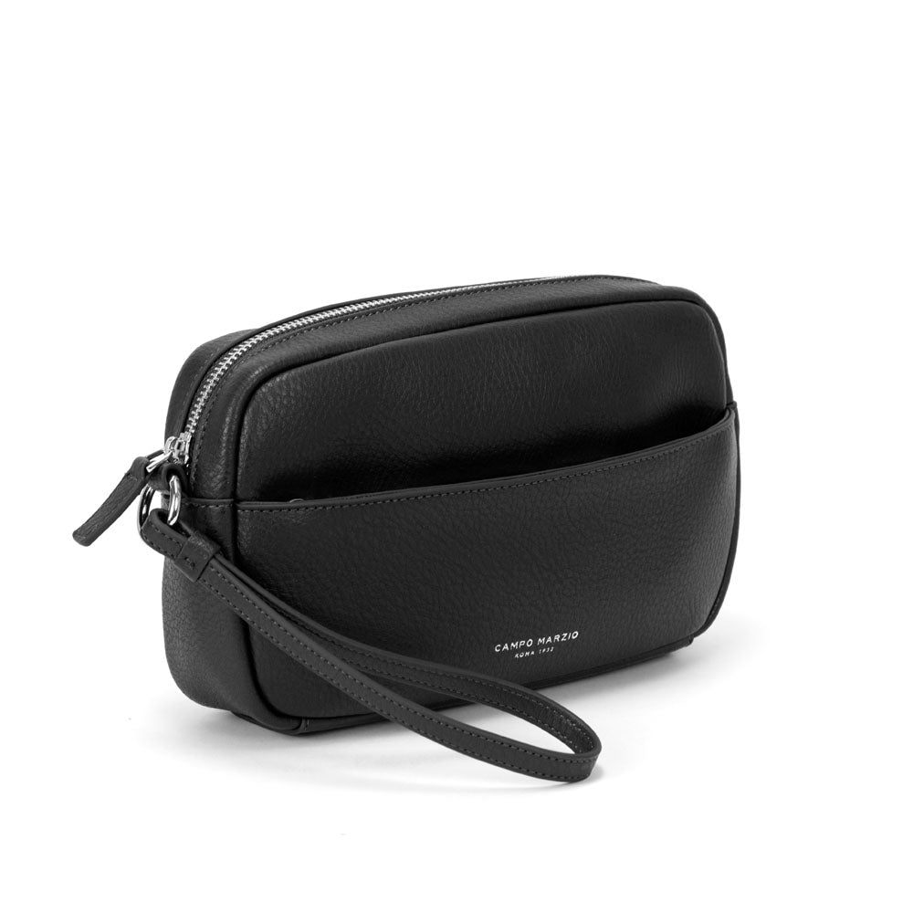 Taipei Pochette - Black Lapis Blue