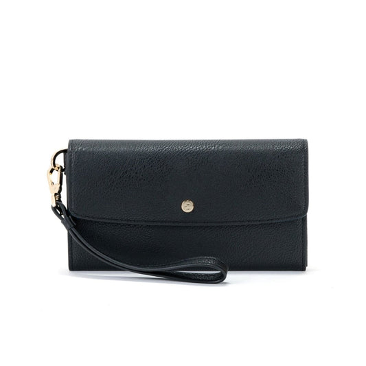 Ellen Wallet - Black Lapis Blue