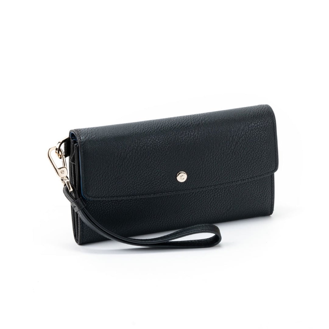 Ellen Wallet - Black Lapis Blue