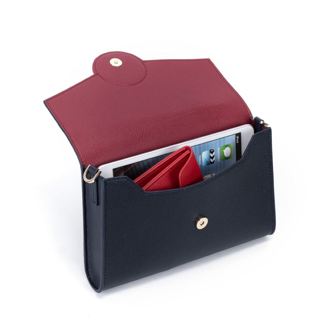 Phoebe Clutch Bag - Ocean Blue