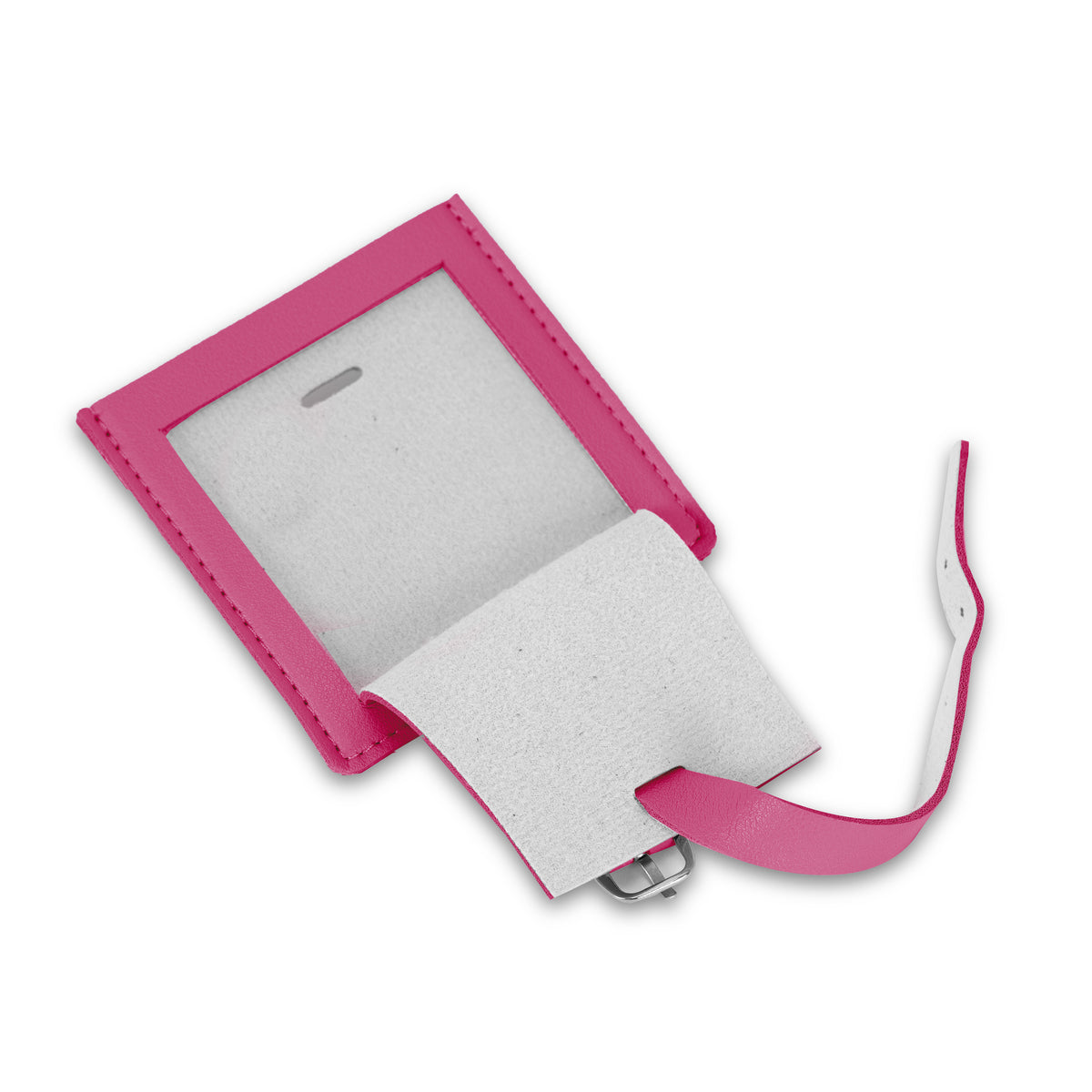 DENNIS SQUARE LUGGAGE TAG FUCHSIA