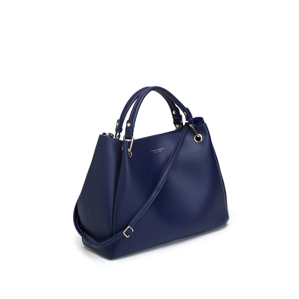Handbag With Removable Crossbody Strap And Inner Bag Louise Ocean Blue